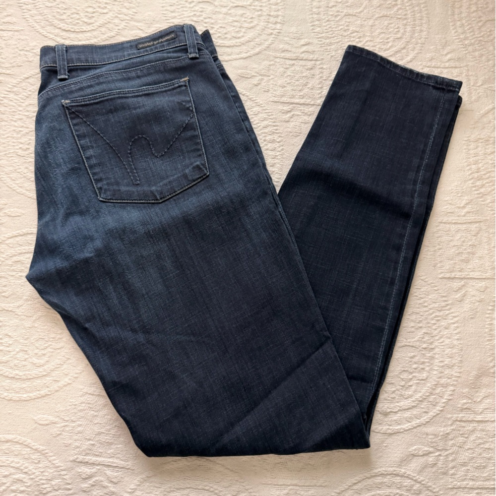 Citizens Of Humanity Dark Blue Straight Jeans